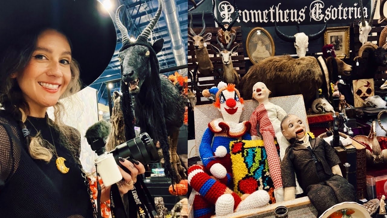 Orlando Oddities & Curiosities Market!🎃 Witchy Vintage Shopping  & Spooky Local Vendors!🖤 + Haul!✨