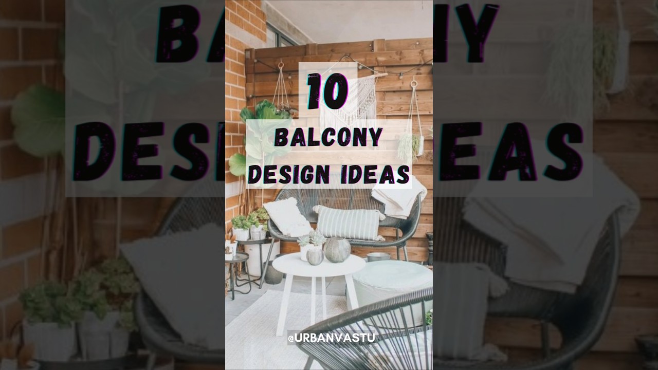 10 Balcony design ideas for small balconies! #architecture #balcony #balconydecorideas #india #usa