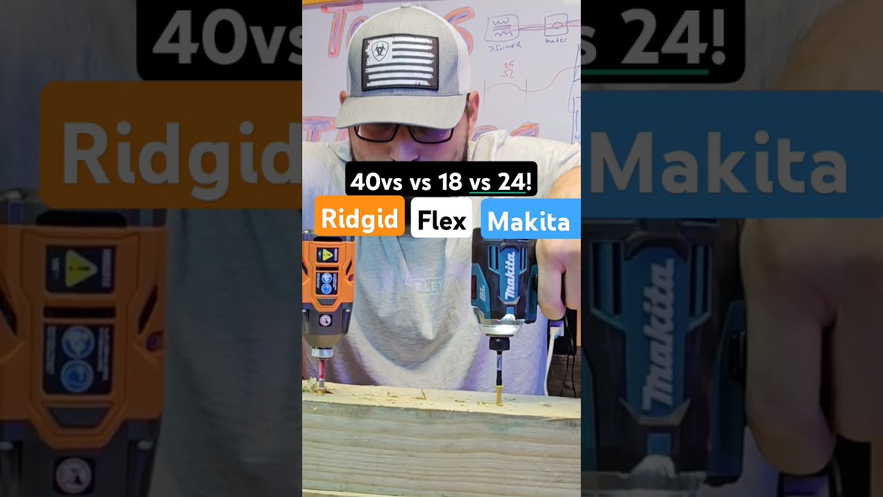 Flex,Makita,Ridgid vs 6in screw #tools #viral #flex #rigid #tools equipped With Sensible batteries