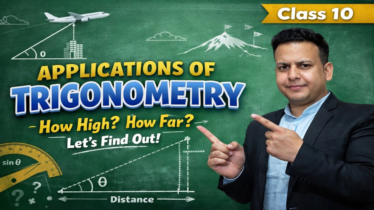 APPLICATIONS OF TRIGONOMETRY CLASS-10TH, PART-1 EXAM BOOSTER  ZERO TO HERO