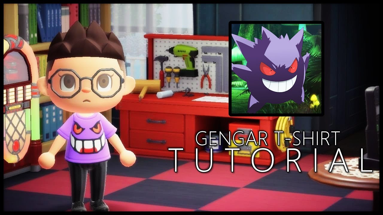 Gengar T-Shirt Tutorial - Animal Crossing: New Horizons