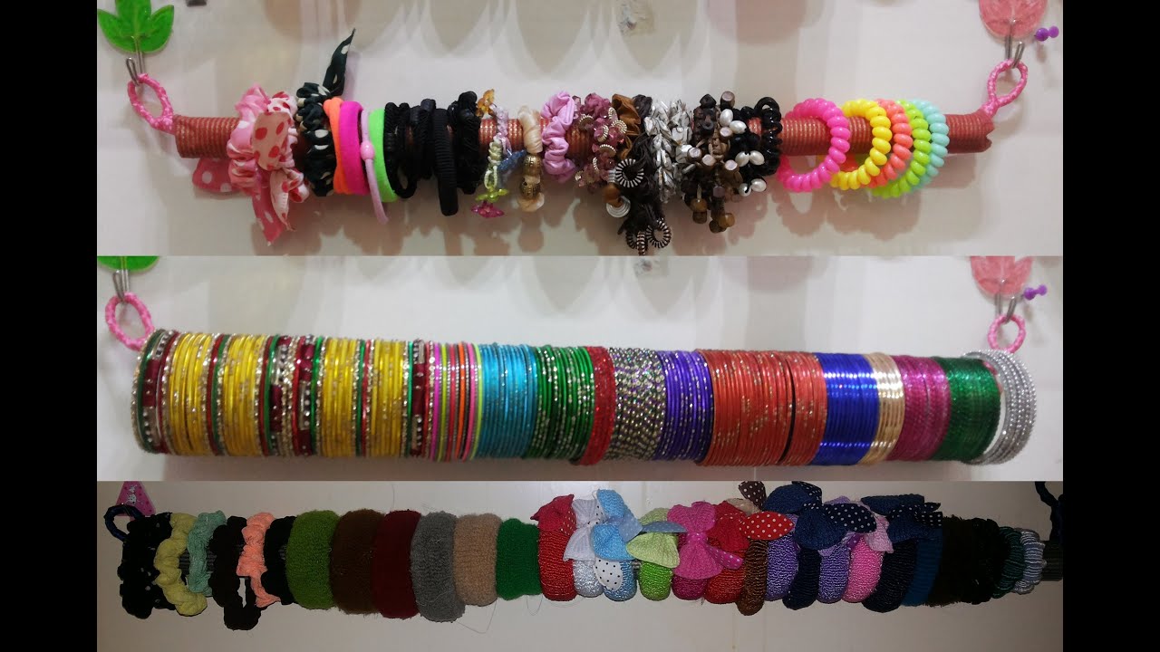 DIY: How to make Hair bow Bracelet Bangle Holder | Wardrobe Jewellery Organiser Tutorial