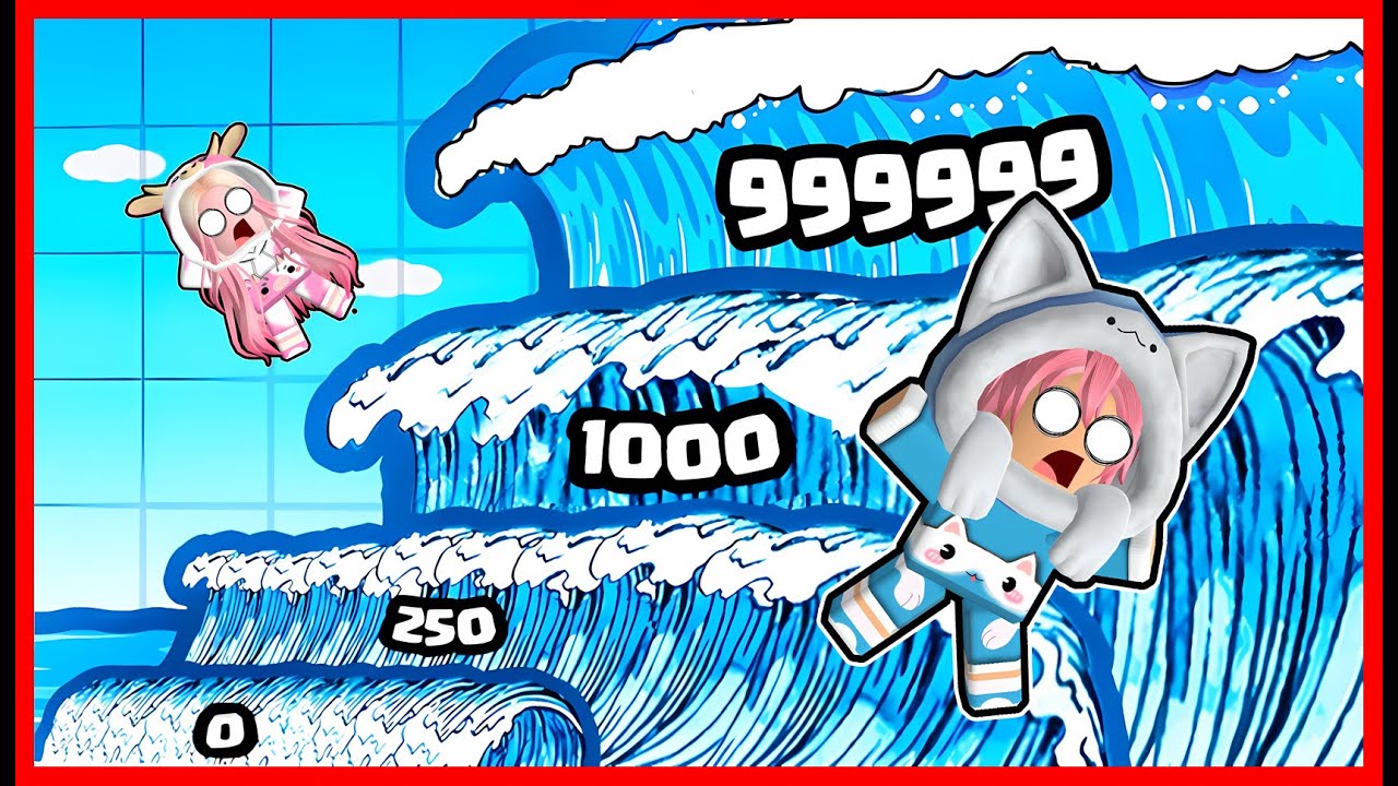 ATUN & MOMON LATIHAN LARI UNTUK SELAMAT DARI TSUNAMI !! ROBLOX