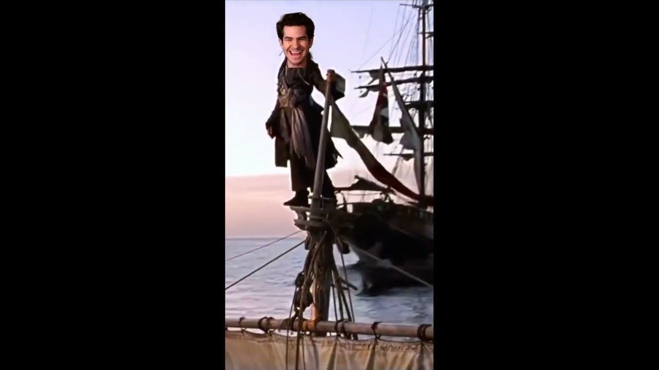 Andrew Garfield laughing meme X Captain Jack Sparrow