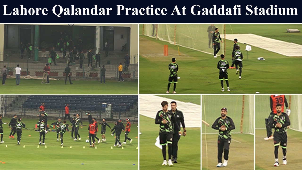 Lahore Qalandars Team Practice at Gaddafi Stadium Lahore l HBL PSL 8 l Sportseye