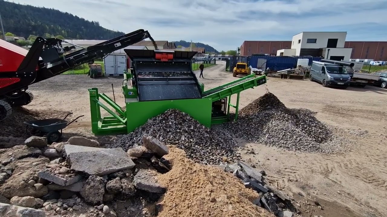 Crible DB Engineering DB40 XL Ampliroll - 3 m2 - 3 fractions - Mise en route dans les Vosges