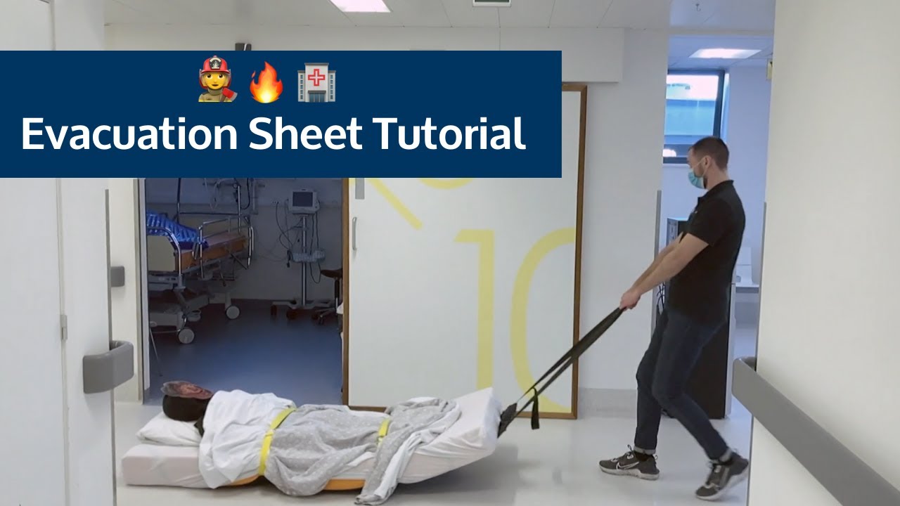 Emergency Evacuation Sheet Tutorial by University Hospital Brussels, how to rescue the bedridden?