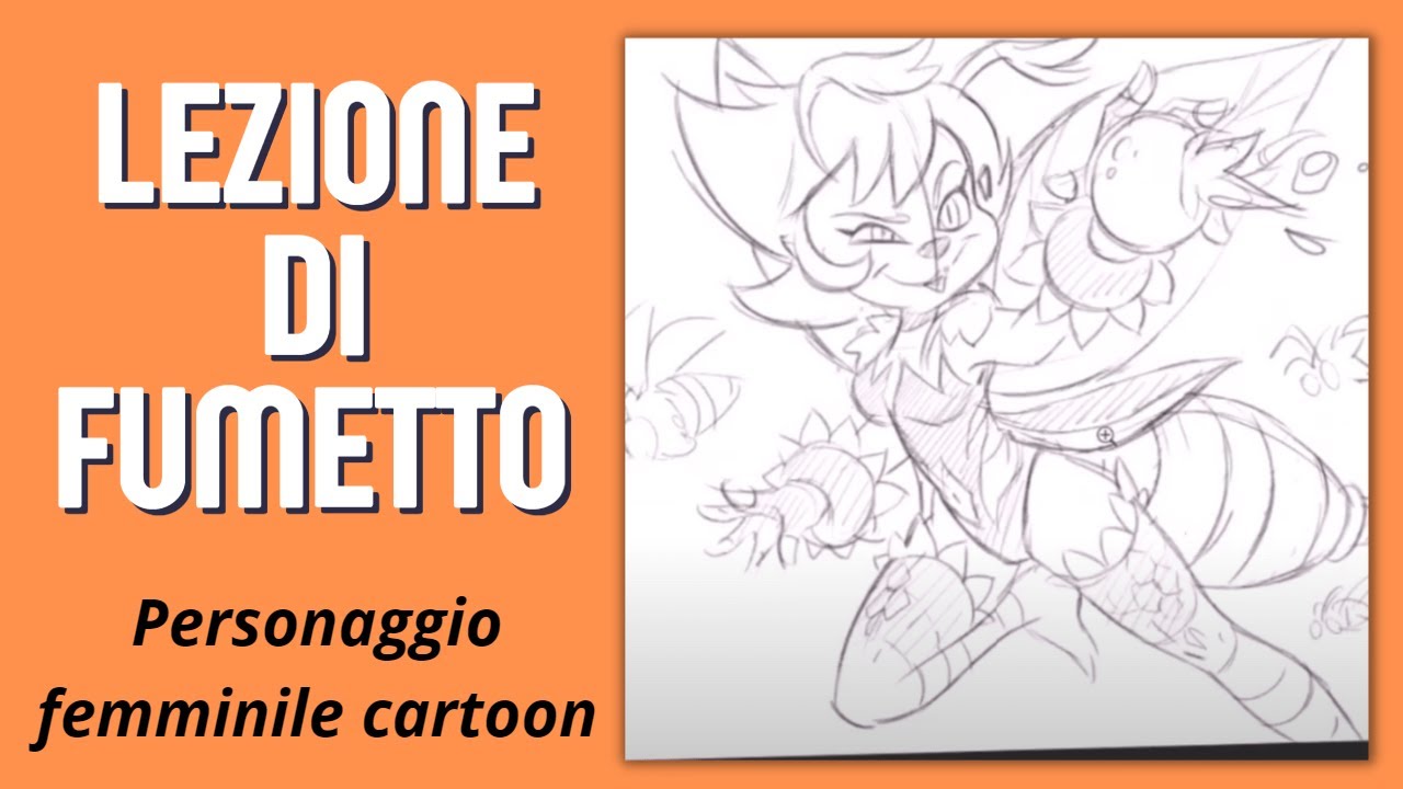 #fumetti #fumetto - Come disegnare un personaggio femminile cartoon