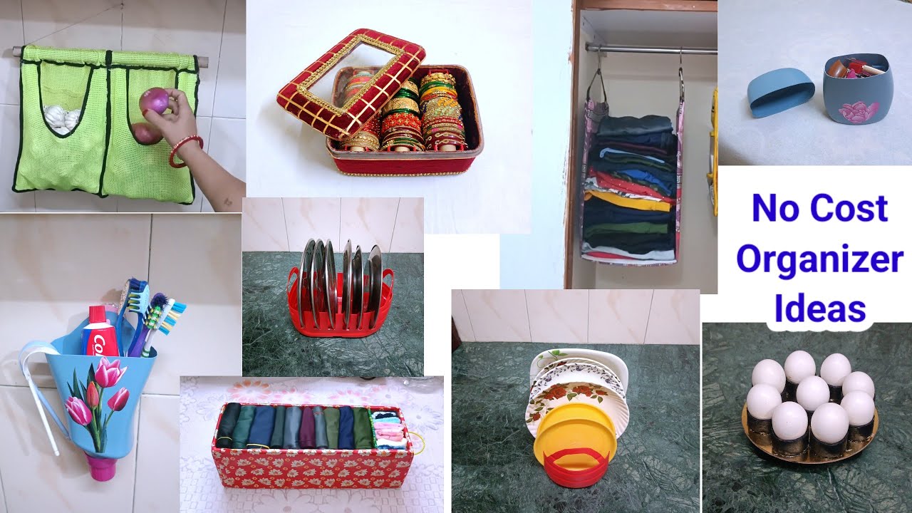 8 No Cost Brilliant Organizer Ideas/Diy Home & Kitchen Organizer Idea/Best Out Of Waste/Organisation