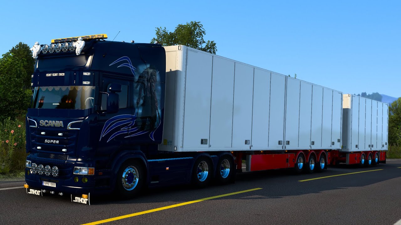 Scania RJL Viking skin | Ets2 1.46 | Ekeri trailer | Truck and trailer build