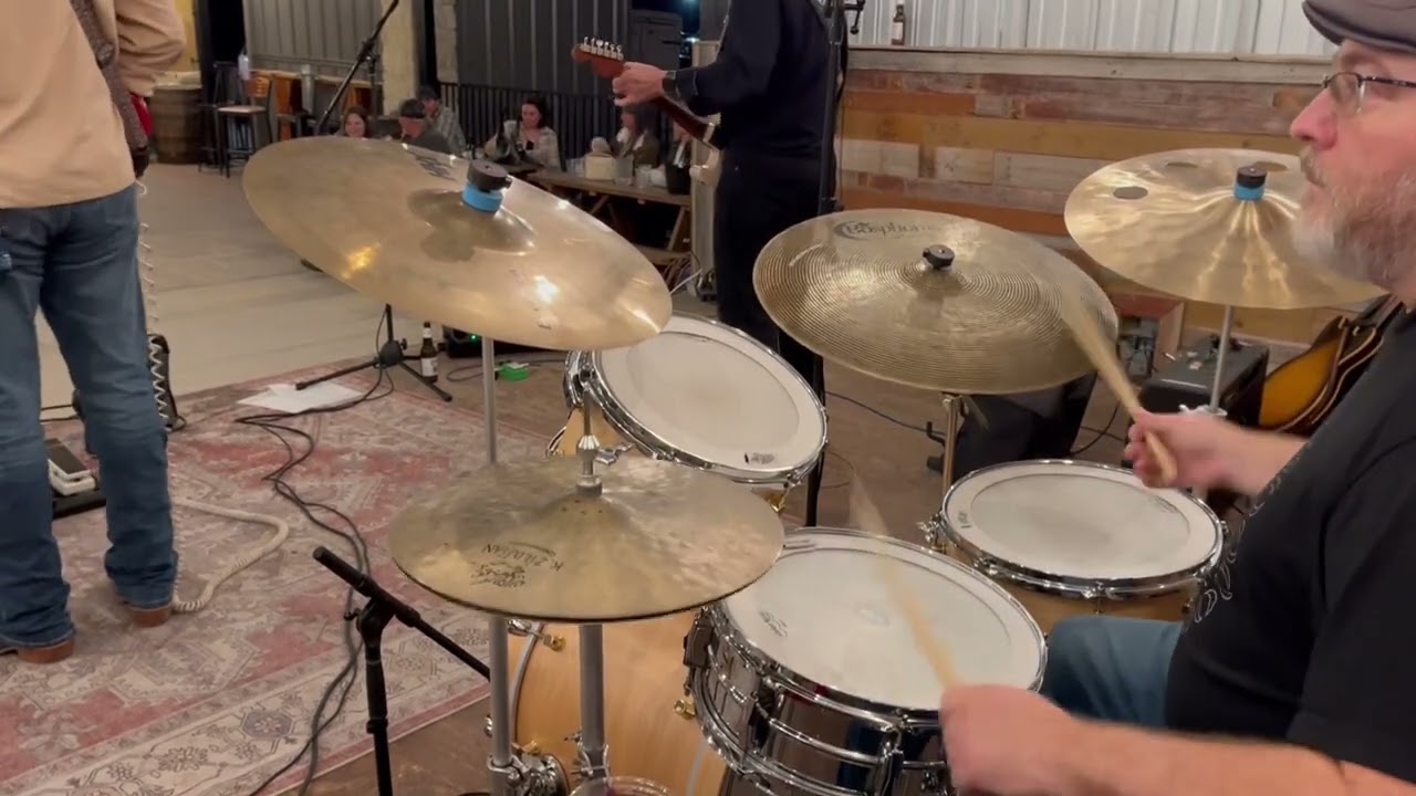 Texas Blues Drummer & Bobby Mack w/Crockett County Line Band! Canopus Drums-Ludwig Superluxe Snare  