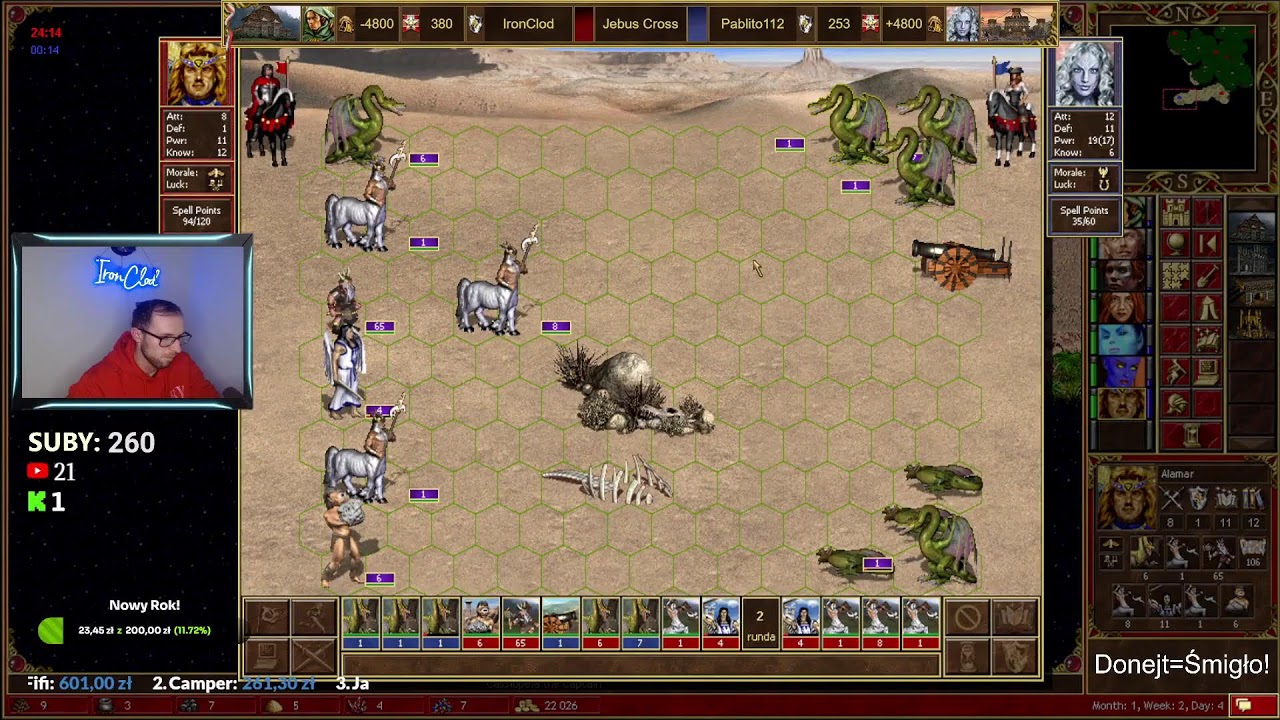 Heroes 3 HOTA - Jebus Cross po świętach!