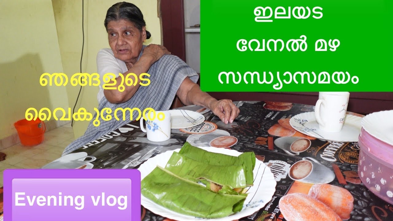 ഗോതമ്പ് ശർക്കര ഇലയട വേനൽ മഴ വൈകുന്നേര വിശേഷങ്ങൾ/ സന്ധ്യാ നാമം/ Gothambu ilayada / evening time vlog