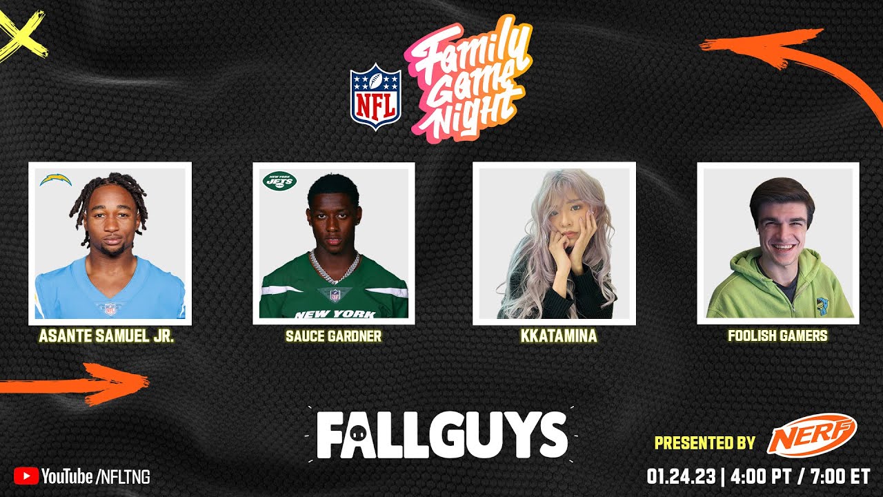 Asante Samuel Jr., Sauce Gardner kkatamina, and Foolish Gamers play Fall Guys! | NFL FGN