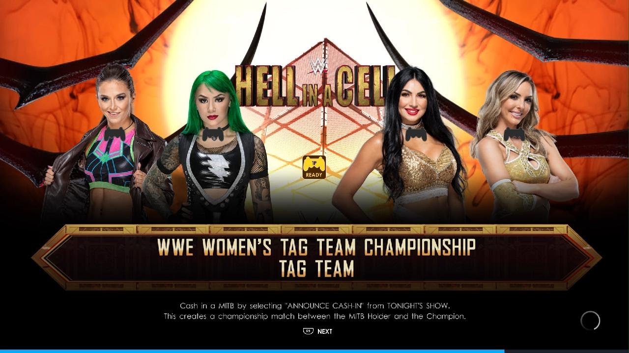 WWE 2K22 - Shotzi Blackheart & Tegan Nox vs The Iiconics - WWE Women's Tag Team Championship Match