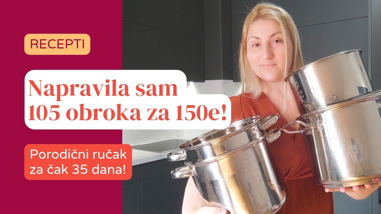 🤯Ručak za 35 DANA🪙Budžet 150E za Četvoročlanu Porodicu🛒