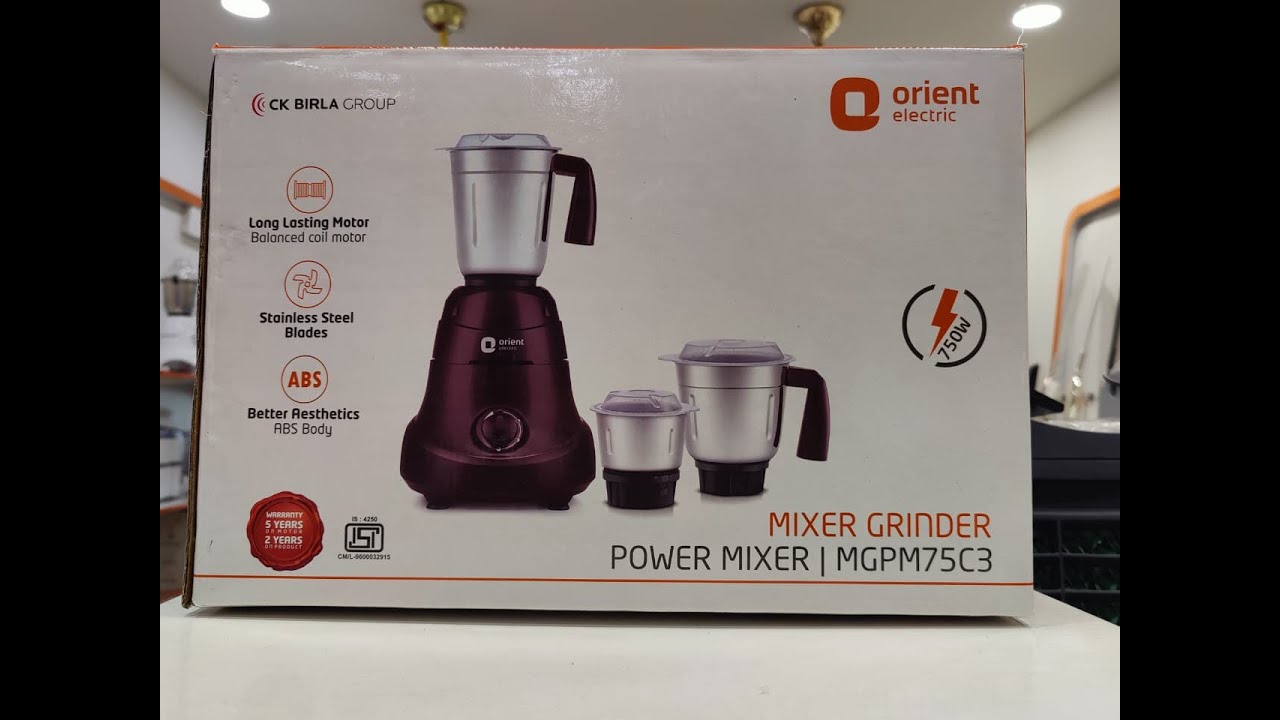 Unboxing Orient Electric Mixer Grinder| Power Mixer MGPM75C3