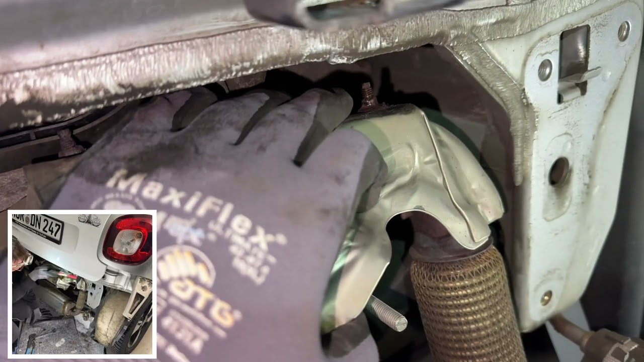 Endschalldämpfer (Nachschalldämpfer, Endrohr, Auspuff, Abgasanlage) demontieren Smart ForTwo DIY