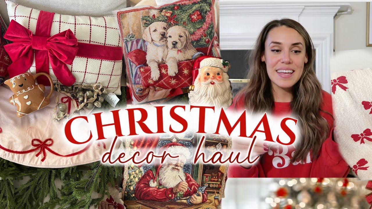 CHRISTMAS DECOR HAUL 2024 *HomeGoods*  + CHRISTMAS DECORATION IDEAS! | traditional Christmas decor