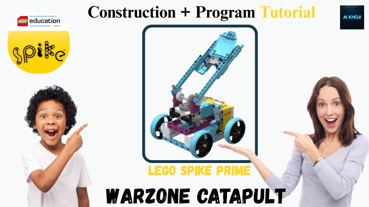 LEGO Spike Prime Warzone Catapult - Step-By-Step Construction & Programming Tutorial