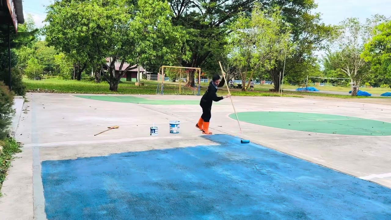 ทาสีสนามฟุตซอล EP-16
