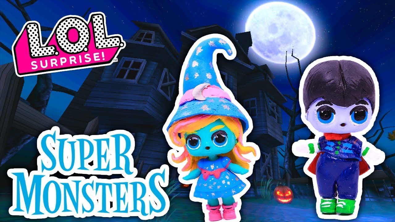 SUPER MONSTERS Toys  🧙Katya & Drac 🧛 from NETFLIX Custom LOL SURPRISE DOLLS Series 3 DIY Toys