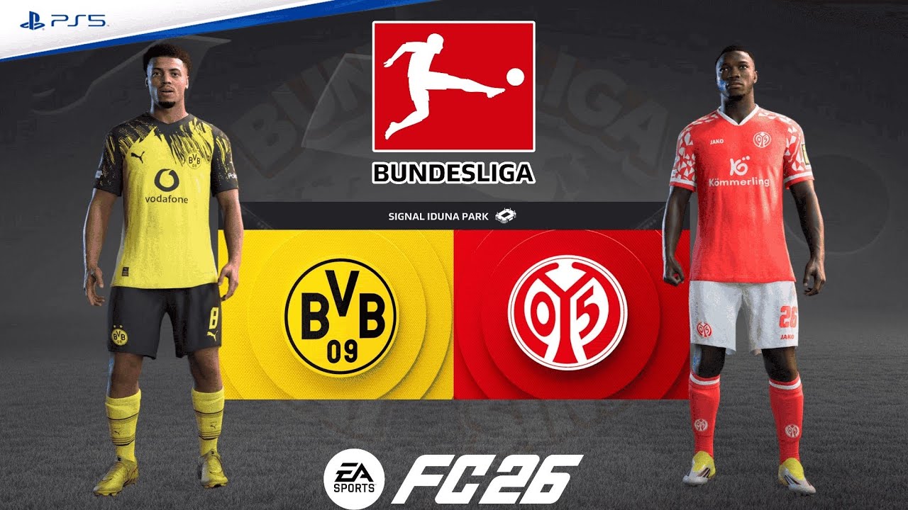 Borussia Dortmund v Mainz 05 | Bundesliga 25/26 Matchday 22 | Match Simulation | FC 26 – PS5™ [4K]