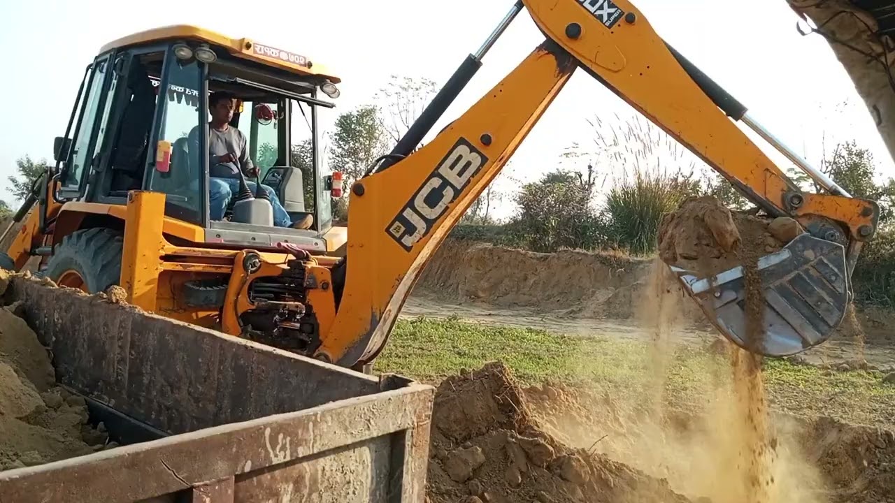 JCB 3DX MODEL VS BULLDOZER SE MITTI LOADING START | Jcb Se Mitti Load 💯🤯