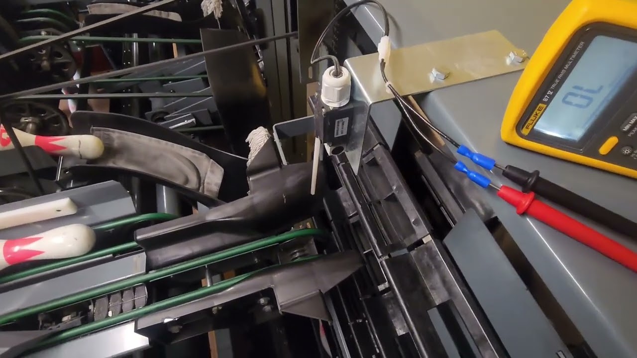 Brunswick GSX Pinsetter - Switch Testing On The Machine.