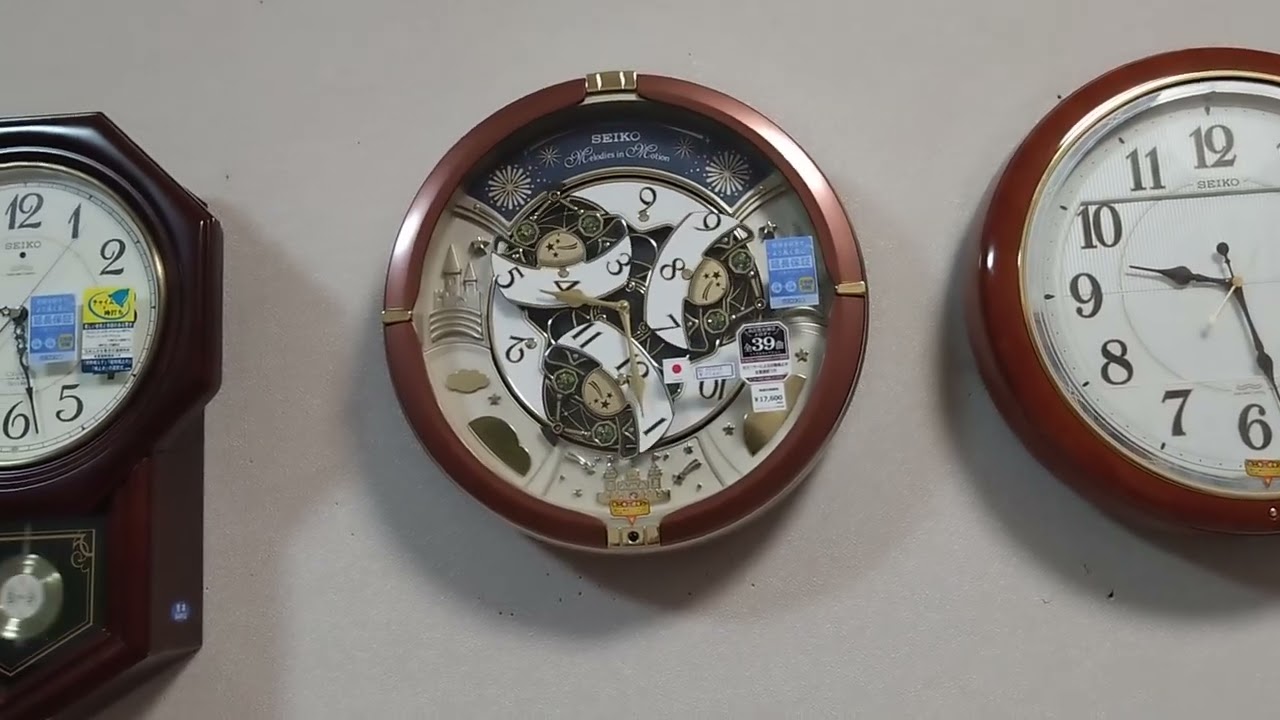 SEIKOクオーツ30周年モデルからくり時計　RE601B　Cクリスマス曲　全曲