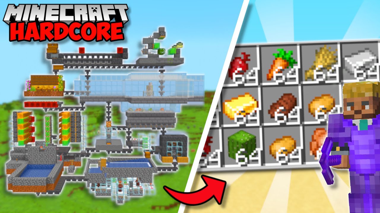 I Built Automatic Farms in Minecraft 1.20 Hardcore (#87)