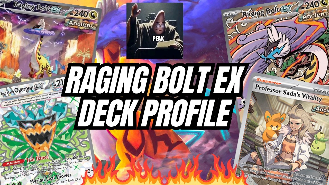 Лучший профиль колоды Raging Bolt ex для региональных турниров Pok&eacute;mon в Хьюстоне и Орландо!