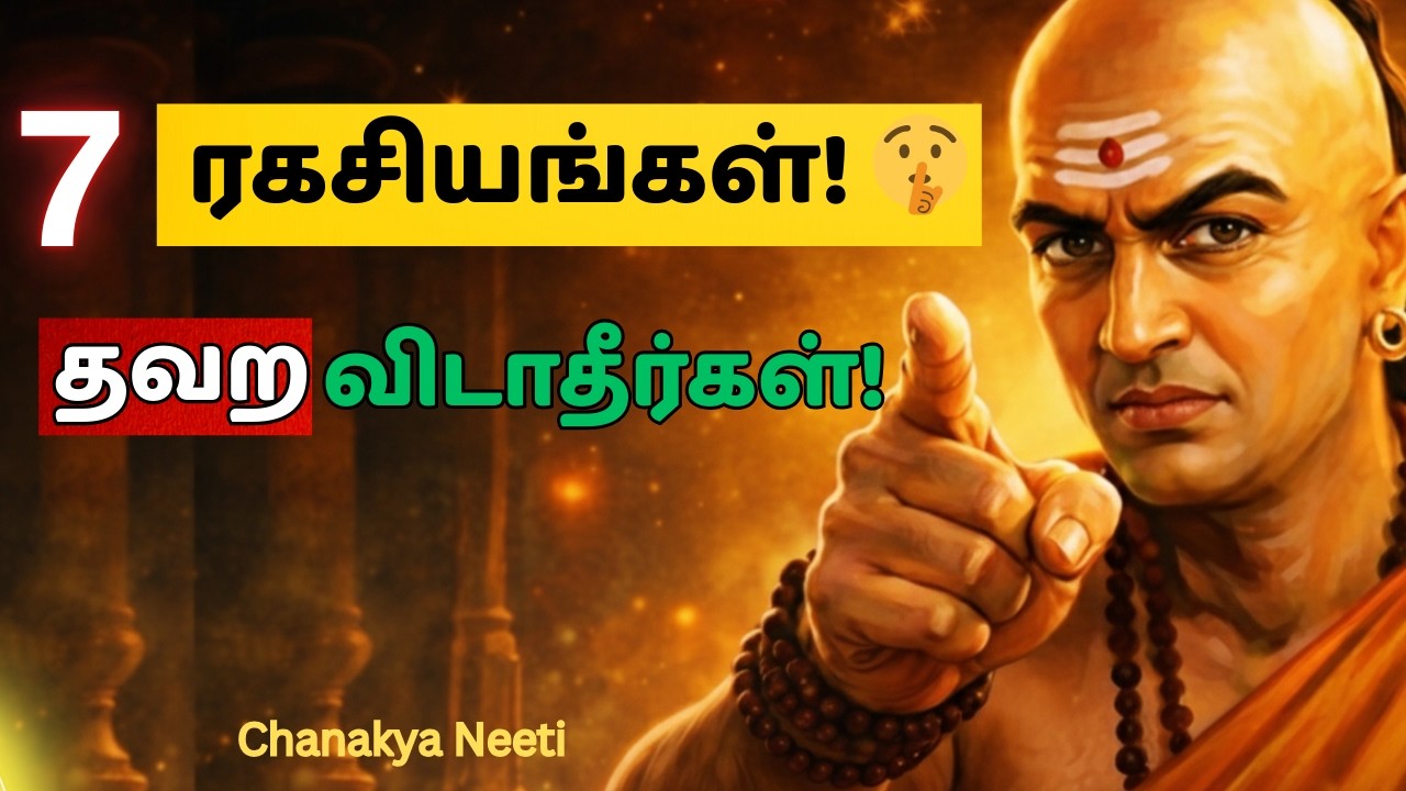 உங்கள் மனதை யாரும் உடைக்க முடியாது! 7 ரகசியங்கள்🛡️ |Chanakya Neeti |Tamil Motivation
