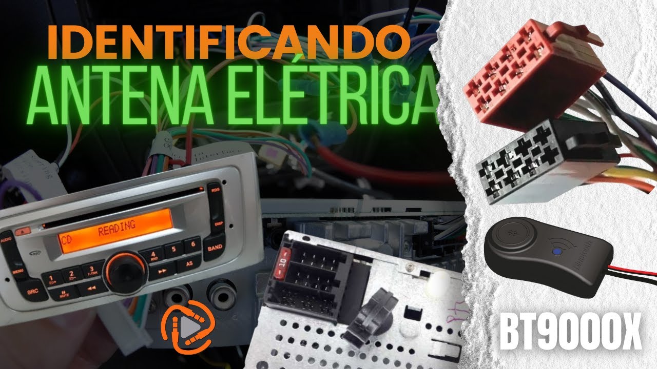 Como identificar o fio da ANTENA ELÉTRICA no rádio da linha FIAT - Adaptador Bluetooth BT9000x