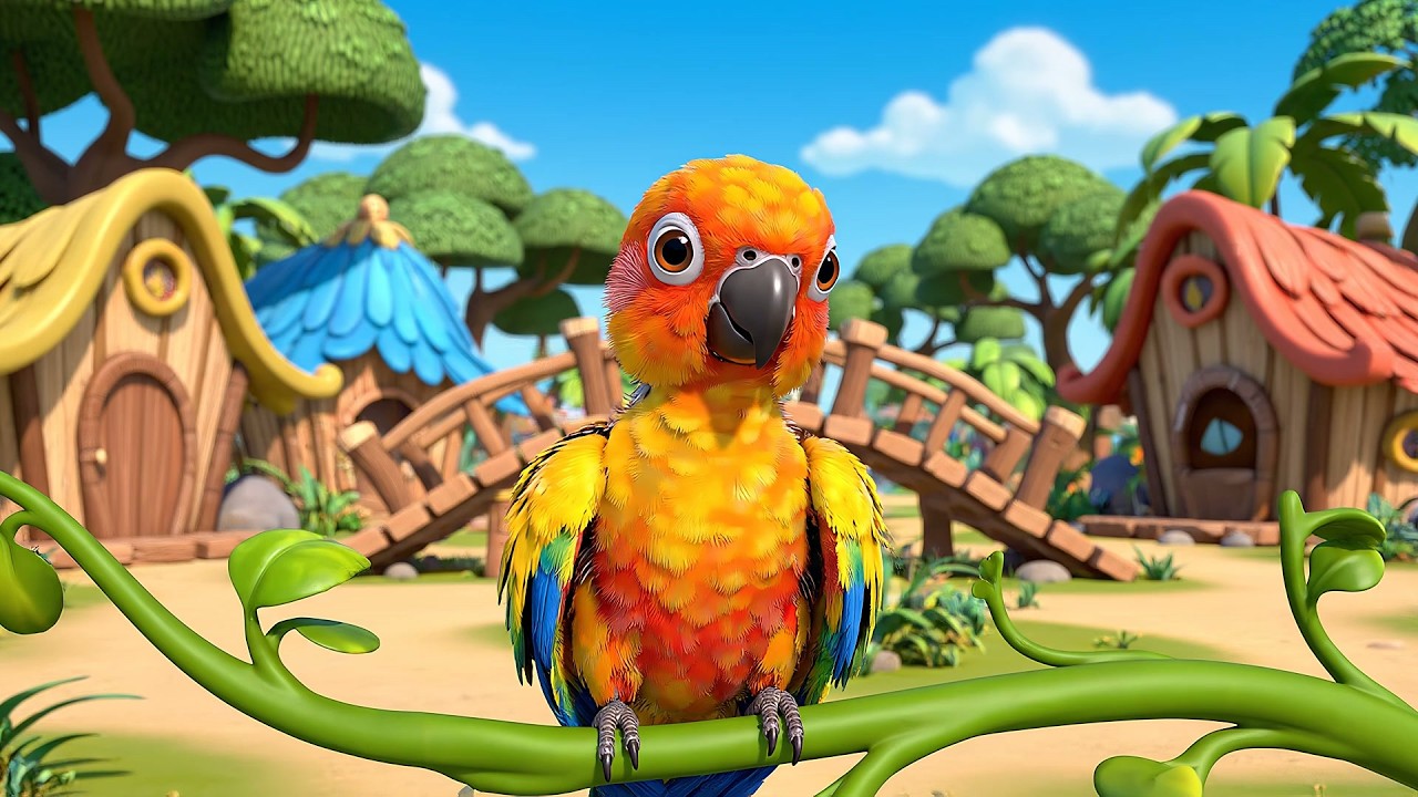 El Loro Bebé Dice Graznido Graznido | Canciones de Aves y Rimas Infantiles