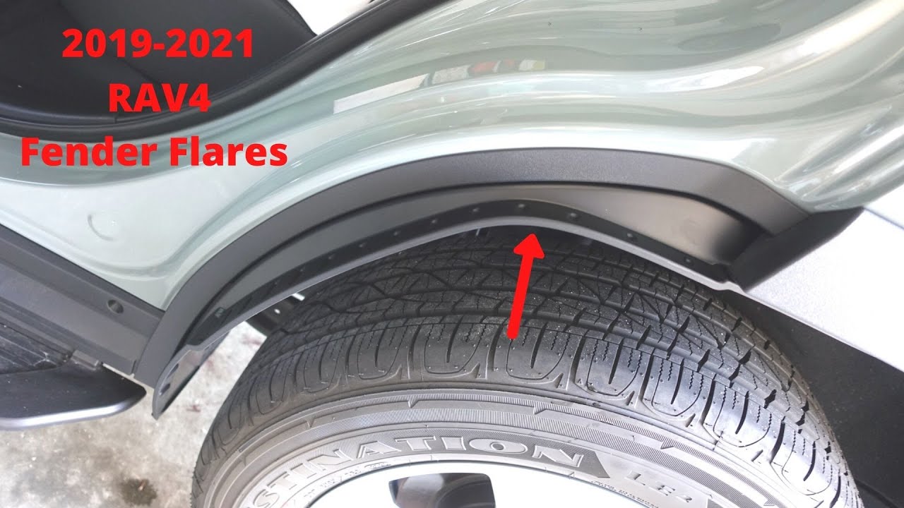 2019-2021 RAV4 Fender Flares Splash Guards Installation