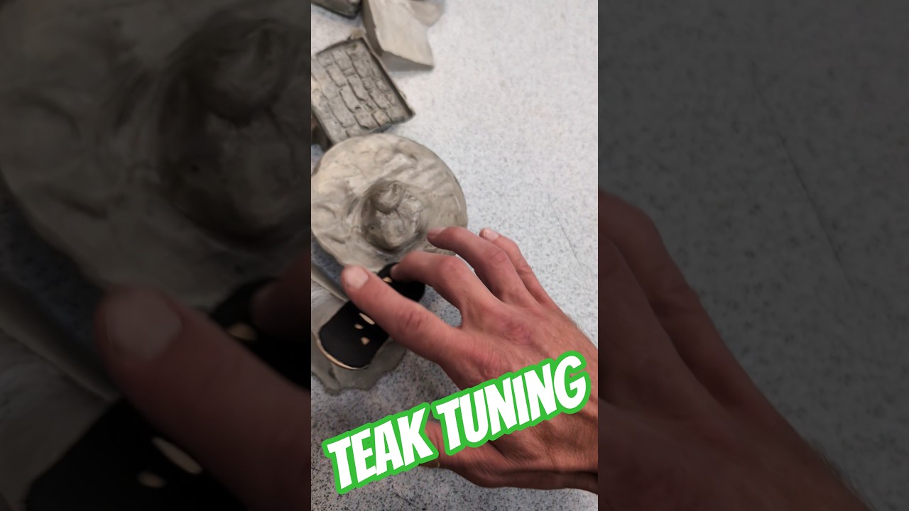 Fingerboarding my concrete obstacle 