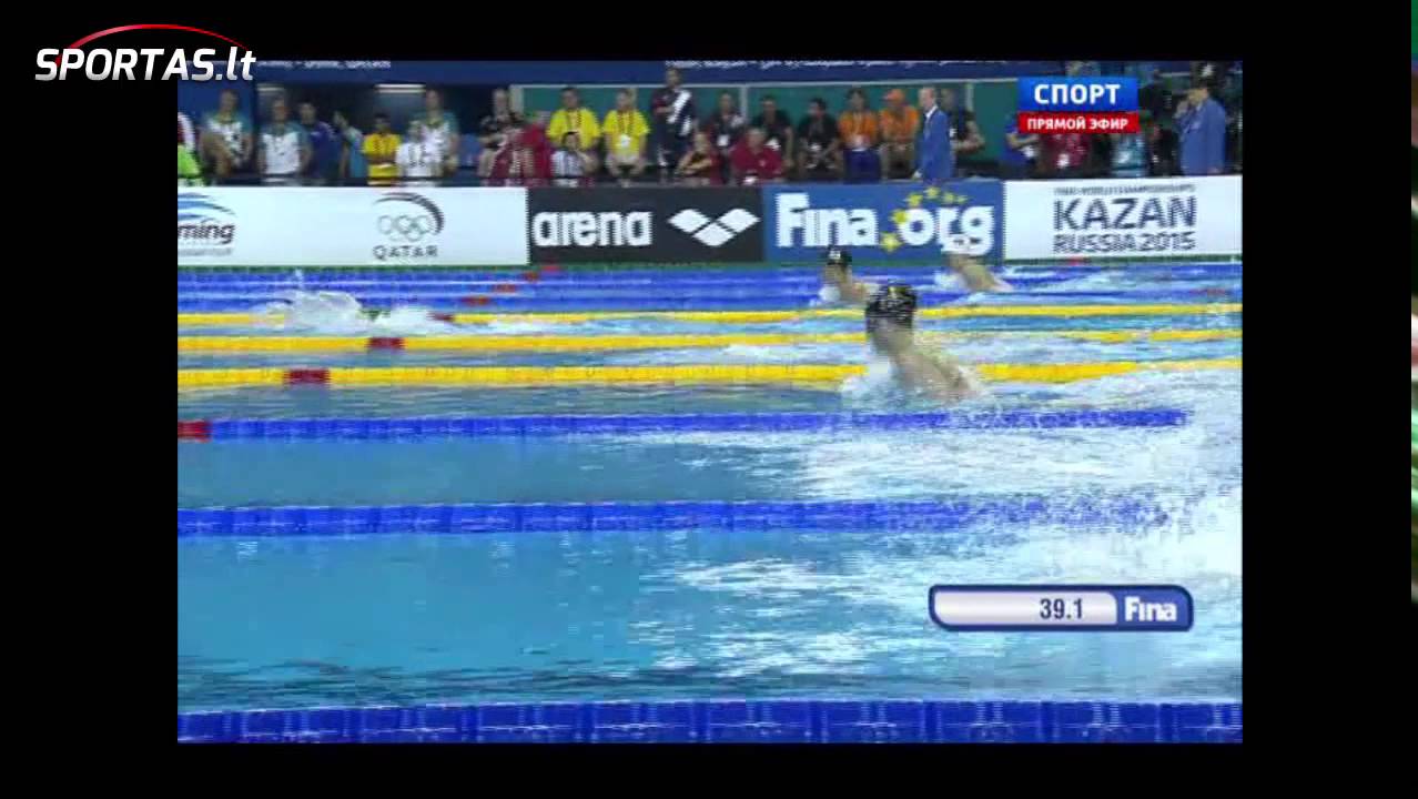 Pasaulio čempionatas Dohoje: R.Meilutytės plaukimas 100 m krūtine pusfinalyje