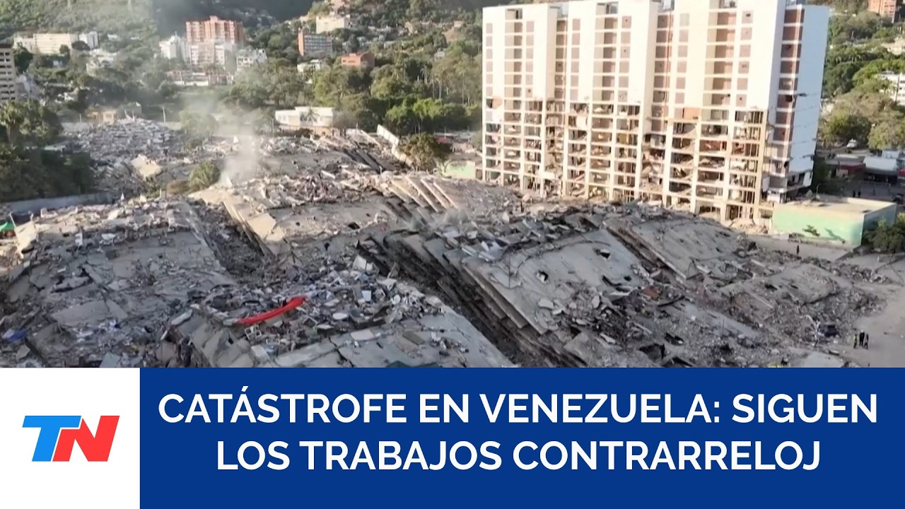 CAT&Aacute;STROFE EN VENEZUELA: Contin&uacute;an las tareas de recate en medio de un escenario desolador
