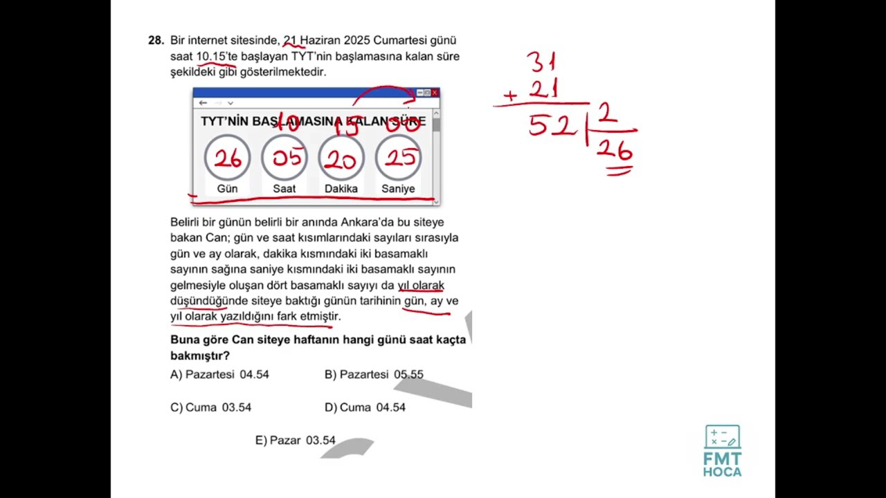 2025 TYT MATEMATİK 28. SORU