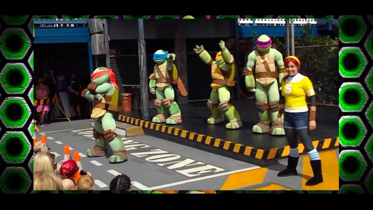 Sea World TMNT Teenage Mutant Ninja Turtles TURTLE POWER show 2016