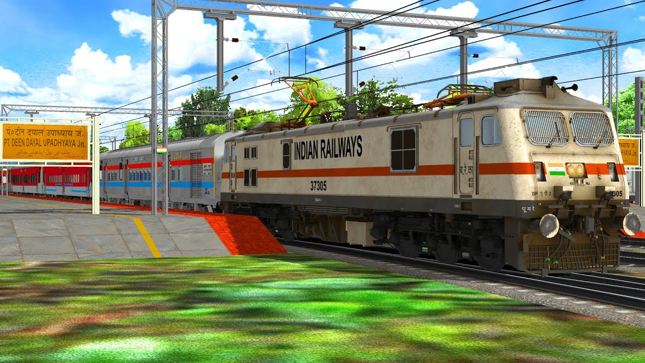 12391 LHB Shramjeevi Express || DLN-DDU Part-4 || IR-MSTS || Open Rails ||