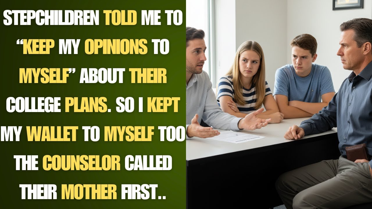 Stepchildren told me to “keep my opinions to myself” about their college plans- BEST REDDIT STORIES