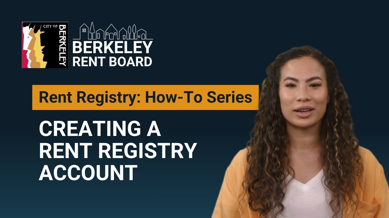Creating a Rent Registry Account