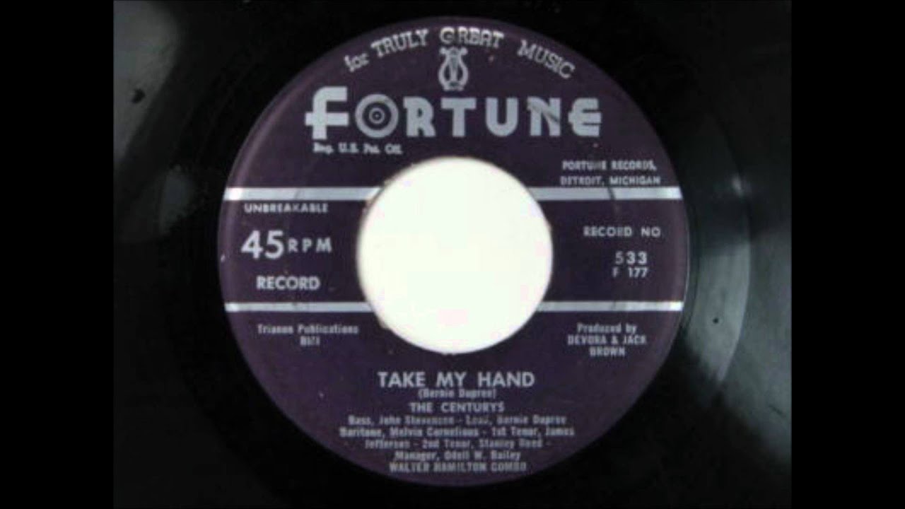 CENTURYS - Take My Hand  - FORTUNE 533 - 1959