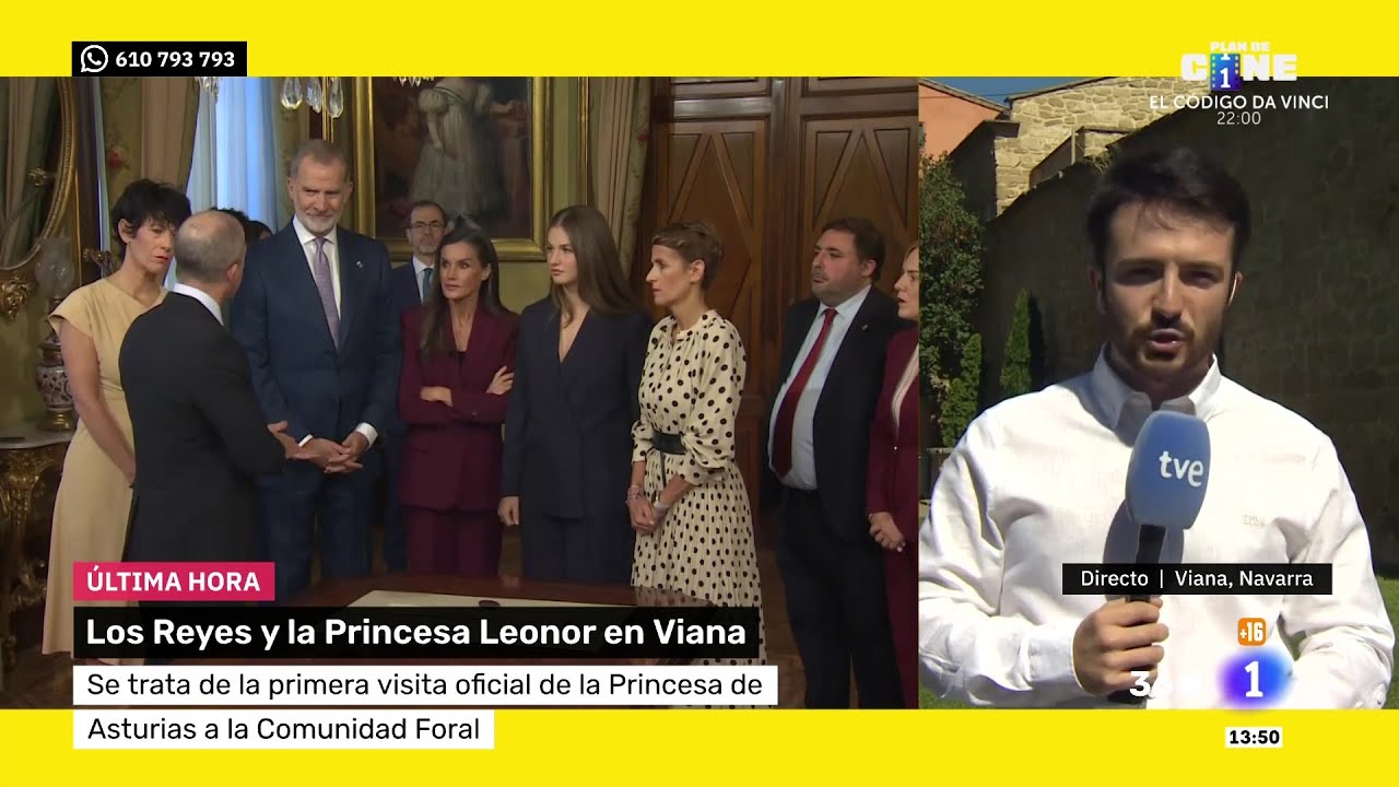 DIRECTOS | La princesa Leonor junto a los reyes de España a Viana