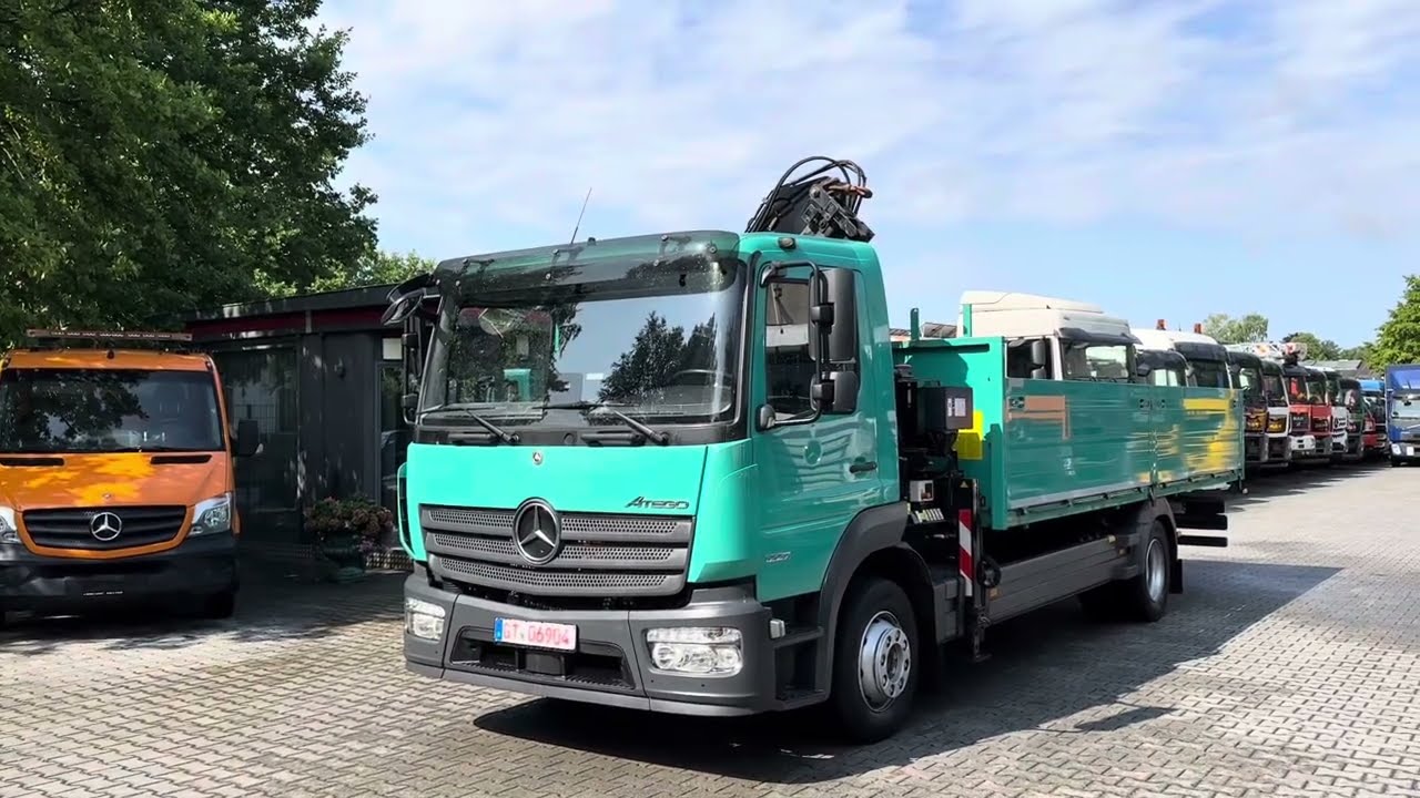 Mercedes- Benz Atego 1227 Pritsche mit Kran MKG 96 a2