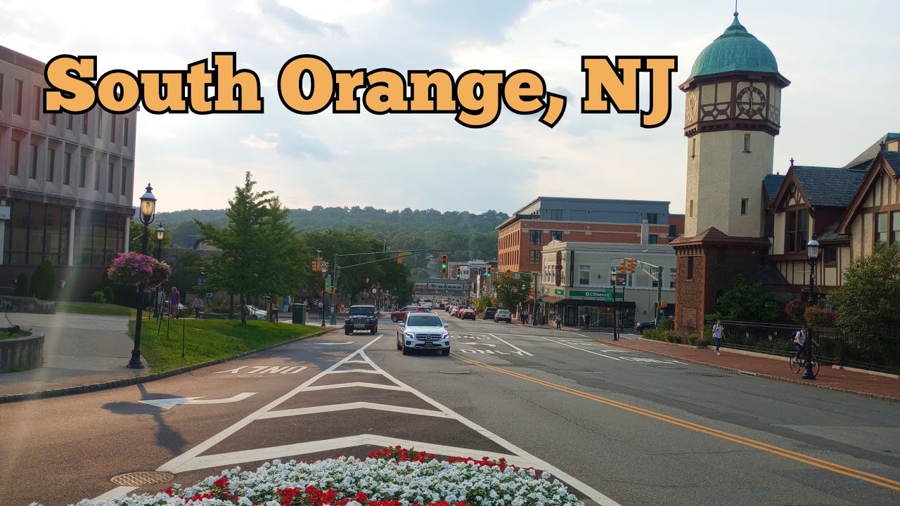 Walk tour in South Orange, New Jersey, USA | Maplewood border to downtown