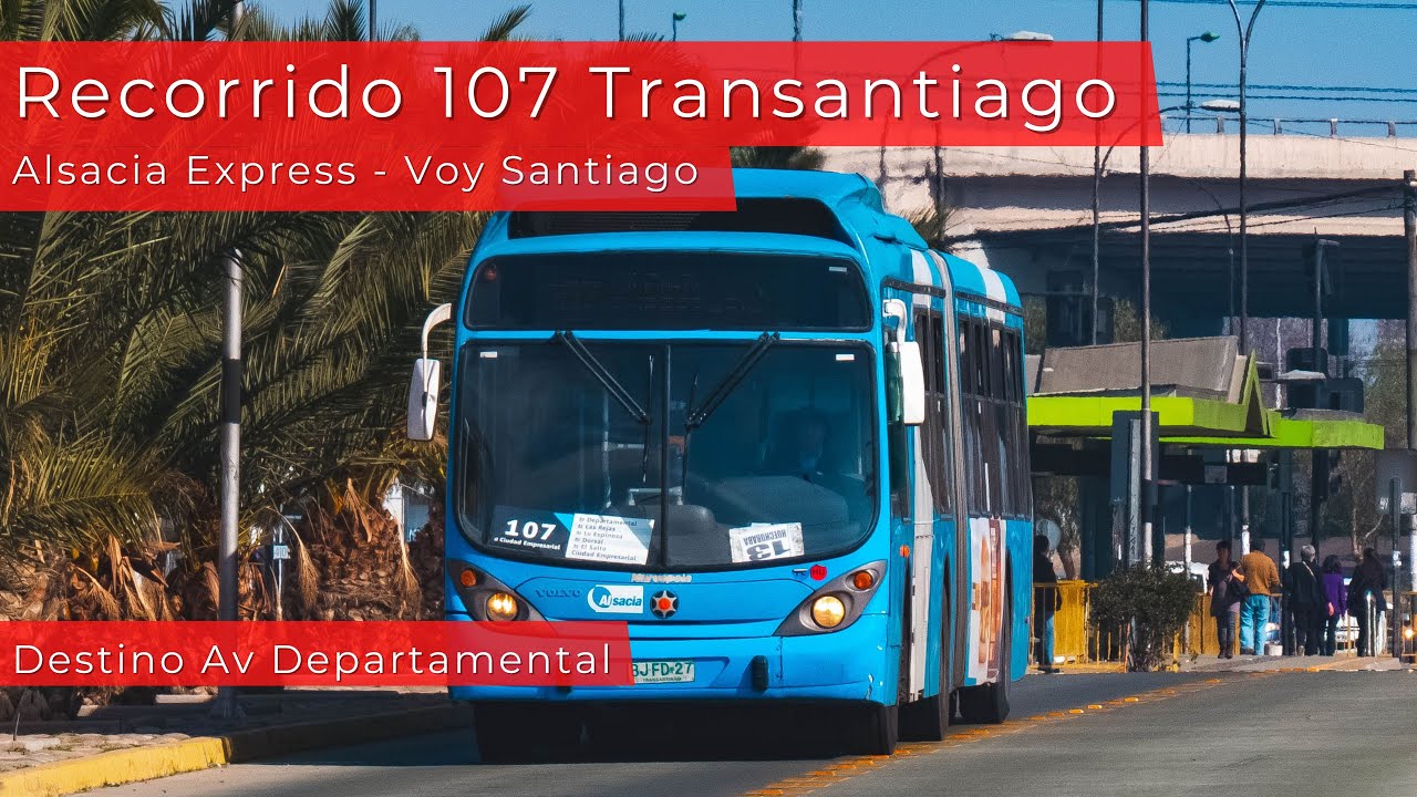 Conociendo Recorrido 107 y viajando en bus Caio Mondego II Scania | Transantiago RED