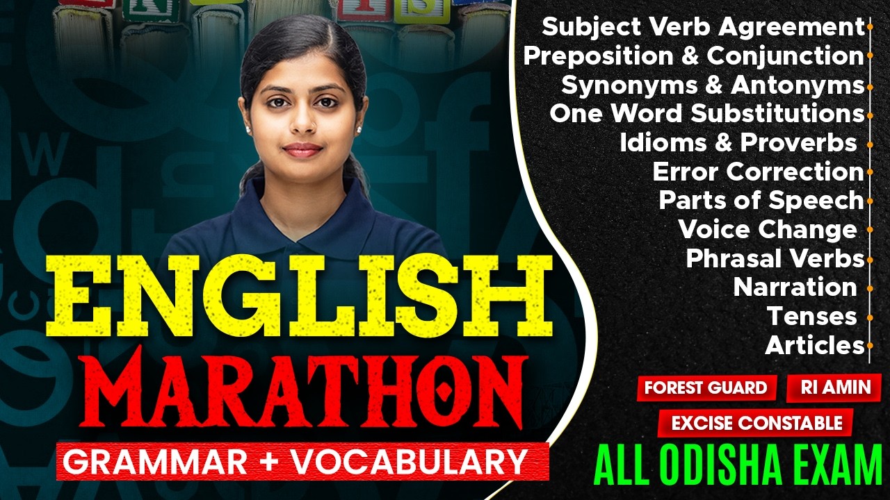 RI AMIN Mains, Forest Guard, Excise Constable 2026 | English Marathon Class By Baisali Mam
